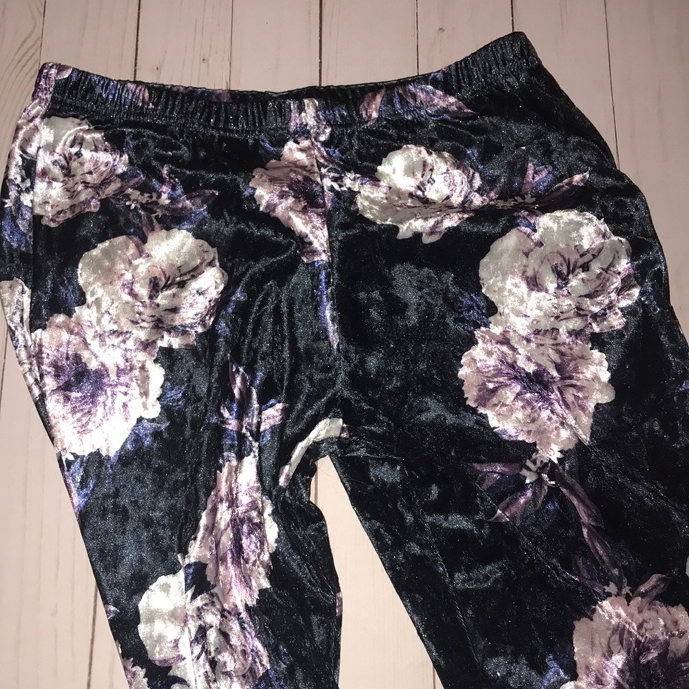 Velvet bellbottom jeans